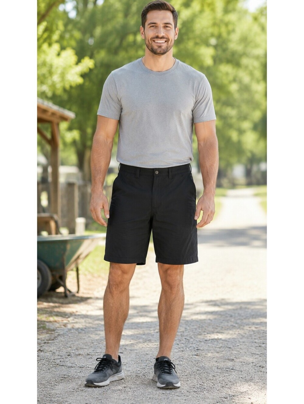 Carhartt Force Sun Defender Shorts Men’s 2XL Black Rugged Flex UPF 50+ Relaxed